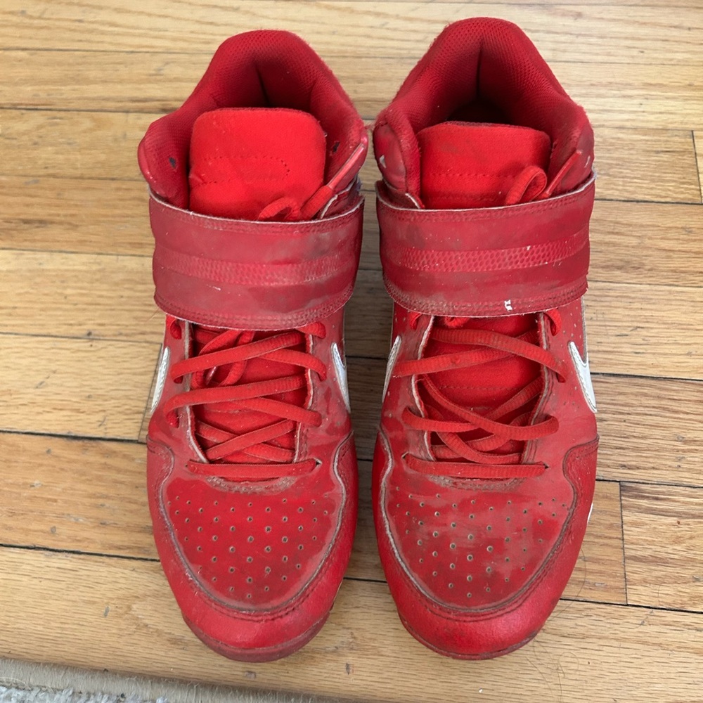 Nike Red High-Top Athletic Shoes